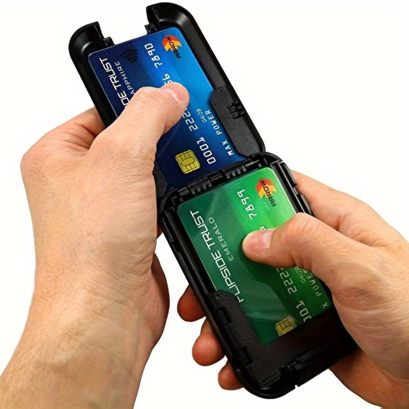 

1pc Men's Plastic Wallet, Minimalist Wallet, Men's Ultra-thin Clip Pocket, Cash And Credit Card Holder