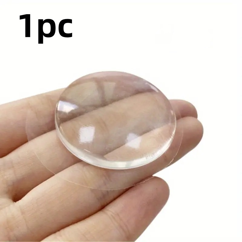 1pc/2pcs/6pcs Soft Pvc Door Handle Wall Protector - , Semicircular, Strong Self-adhesive And Thickened, Provides Protection For Doors Against Walls
