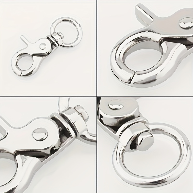 2pcs Swivel Lobster Leather Bag Handbag Purse Shoulder Strap Belt Clasp  Clip Trigger Buckle Key Ring Dog Chain Collar Snap Hook