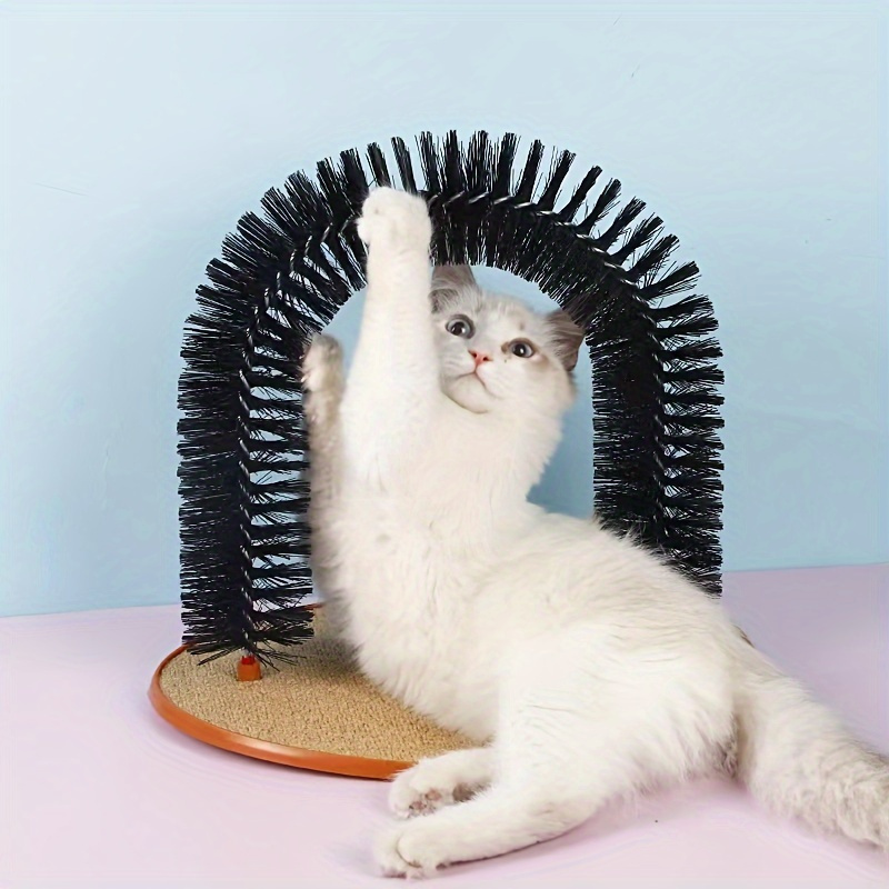 

Cat Arch Self Groomer, Cat 4-in-1 Multifunctional Hair Brush, Cat Arch Groomer And Massager Groom Toy, Pet Cat Scratcher Toys Fur Grooming Brush