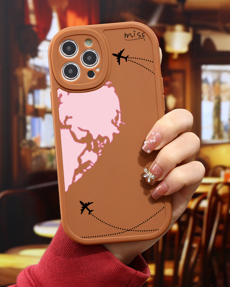 Luxury Aesthetic Silicone Pink Phone Case for iPhone 11 12 13 14 15 Pro  Max for X XS Max XR Plus 7P 8P Mini GZ7 Cell Soft Vintage Car F