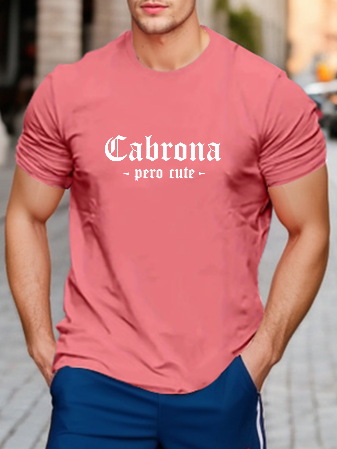 Herren Cabrona Druck T Shirt Lässiges Kurzarm Rundhals T - Temu Germany