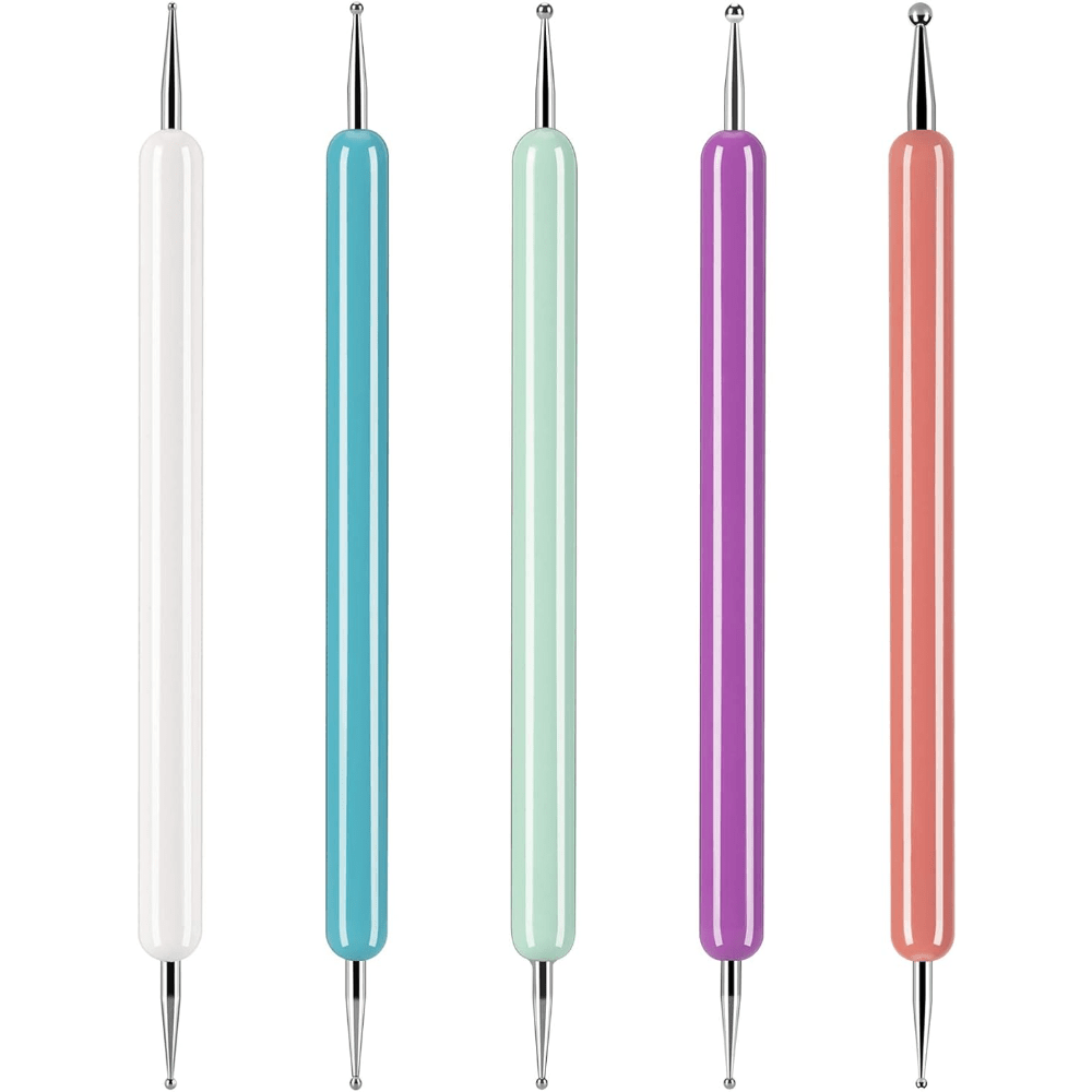 

5pcs Pattern Tracing Stylus, Ball Embossing Stylus For Transfer Paper, Tracing Tools For Drawing, Embossing Tools For Paper, Art Dotting Tools For Nail Art, Ball Tip Clay Tools Sculpting Stylus