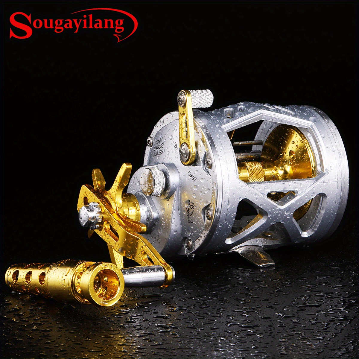 Baitcast Fishing Reel: Durable Stainless-steel & Brass Gears, Large Line  Capacity, Powerful Carbon Disc Drag - Perfect For Trolling/jigging & Line  Counter/level Wind! - Temu Austria