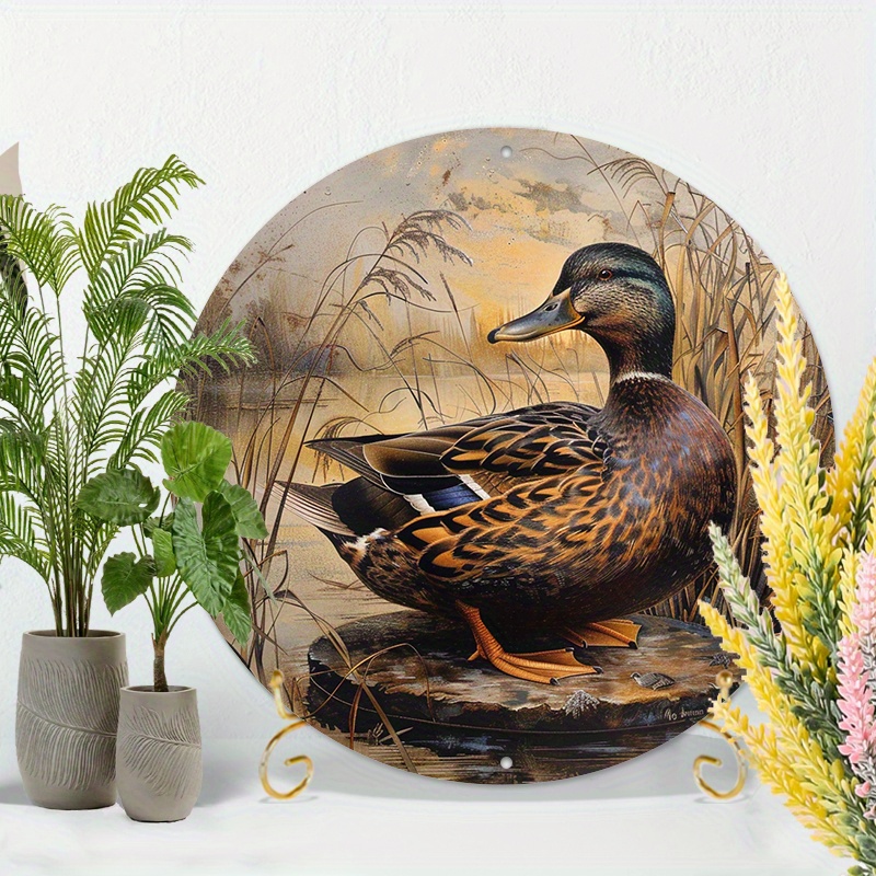 Type Duck Tin Sign Duck Hunting Decor Mallard Ducks - Temu