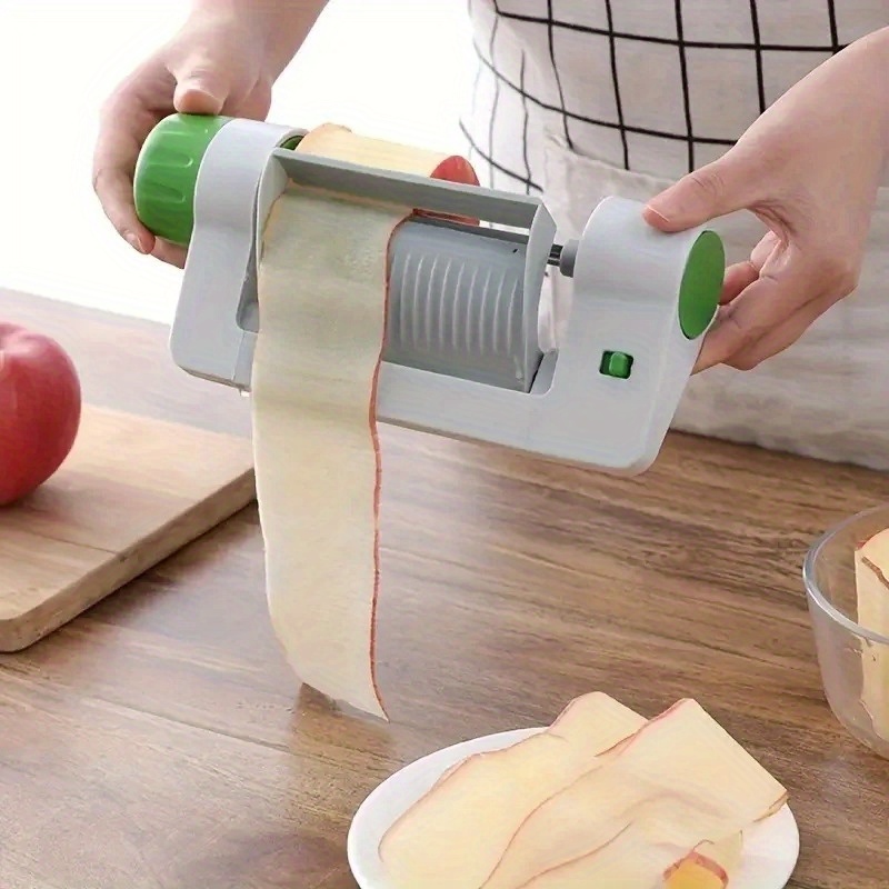 

1pc, Fruit Slicer, Multi-function Manual Vegetable & Fruit Slicer, Round Sheet Peeler And Corer, Safety Cutter For Potatoes And Pear, Kitchen Gadget