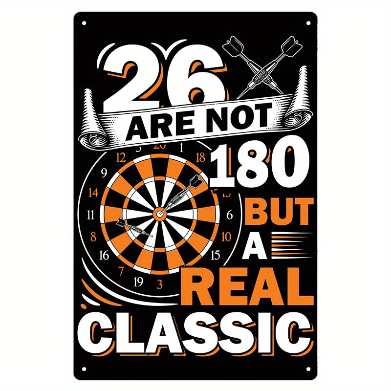 

1pc, Vintage Tin Sign Wall Art Hanging Metal Poster Iron Plate Retro Plaque For Club Game Room Home Decor 8x12 Inch