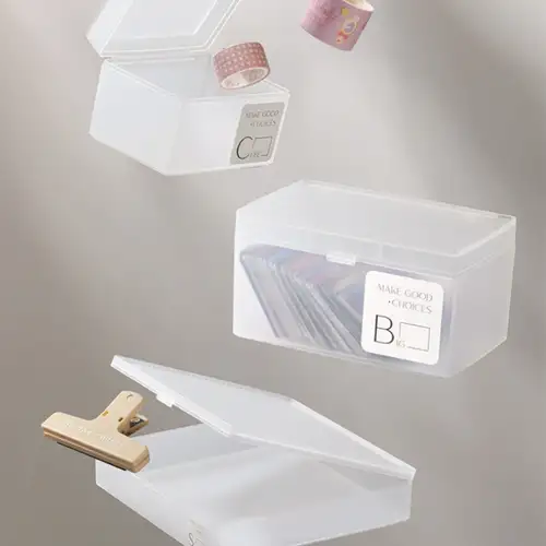 Transparent Storage Box, Journal Sticker Storage Container - Temu