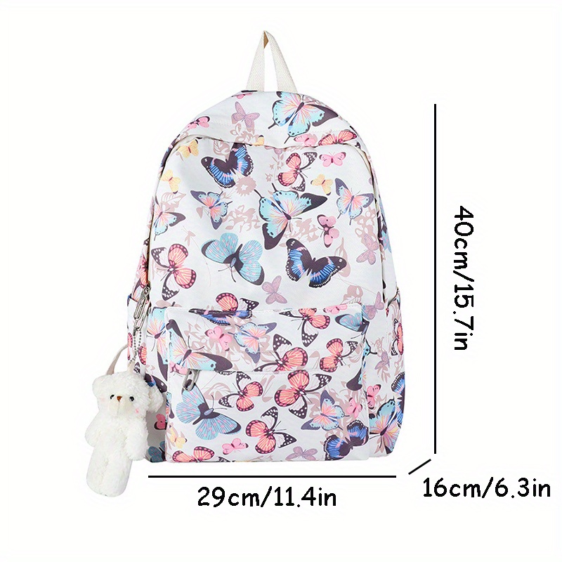 1pc girls backpack multi pockets backpack simple large capacity backpack