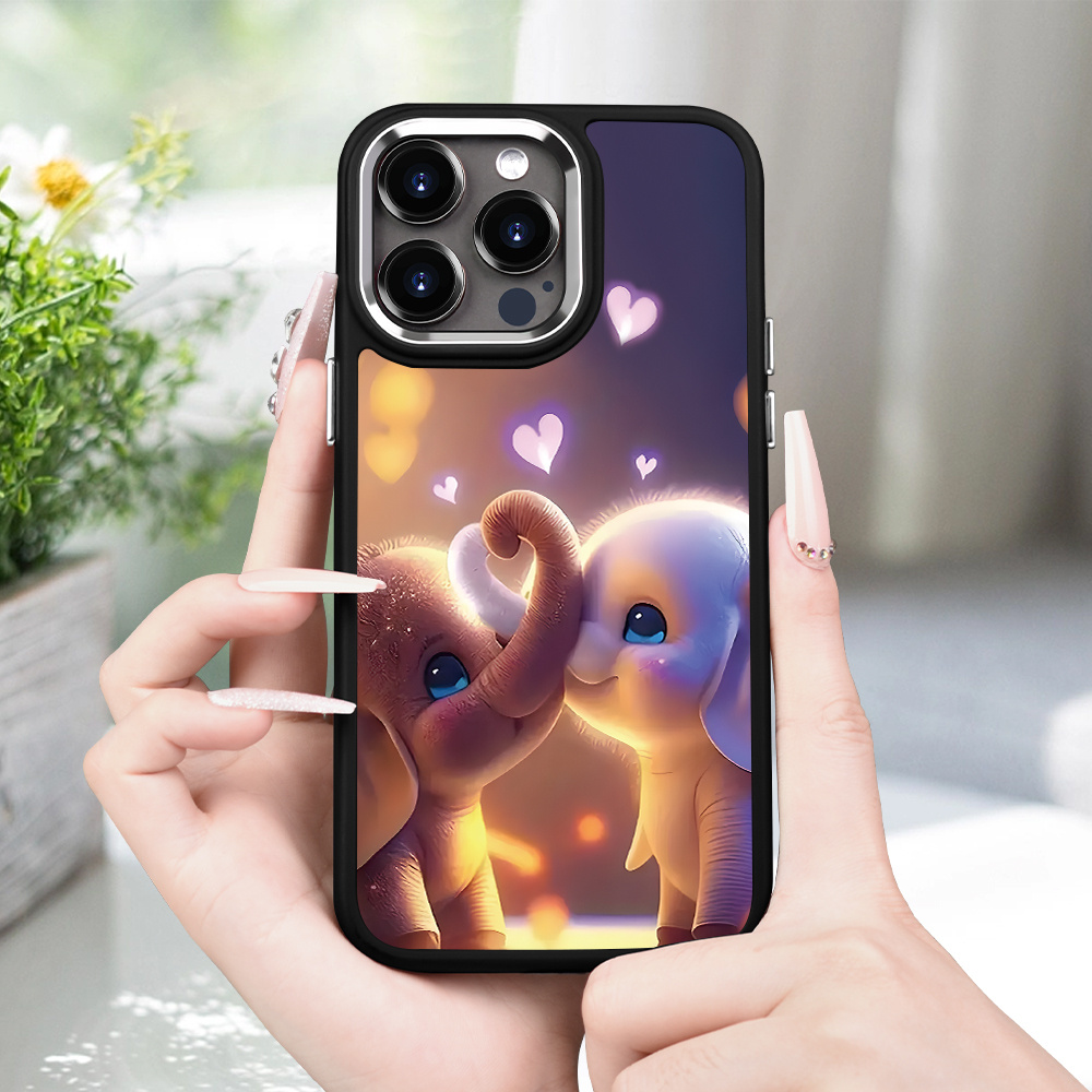 

Small Elephant Graphic Protective Phone Case For Iphone 11/12/13/14/12 Pro Max/11 Pro/14 Pro/15/xs Max/x/xr/7/8/8 Plus, Gift For Birthday, Girlfriend, Boyfriend