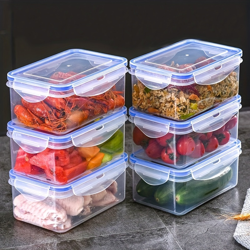 

2/3/4pcs, Bpa-free Plastic Food Storage Containers With , Airtight, Transparent, Stackable, Freezer & Microwave Safe Meal Prep Boxes For Kitchen & Pantry Organization