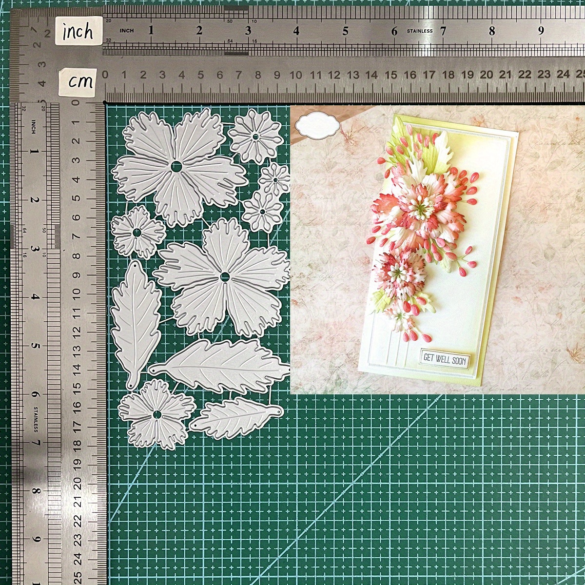 

1pc Flower Metal Die Cut, 2024 Metal Cutting Die For Paper Card Making Scrapbooking Diy Cards Photo Album Craft Decorations