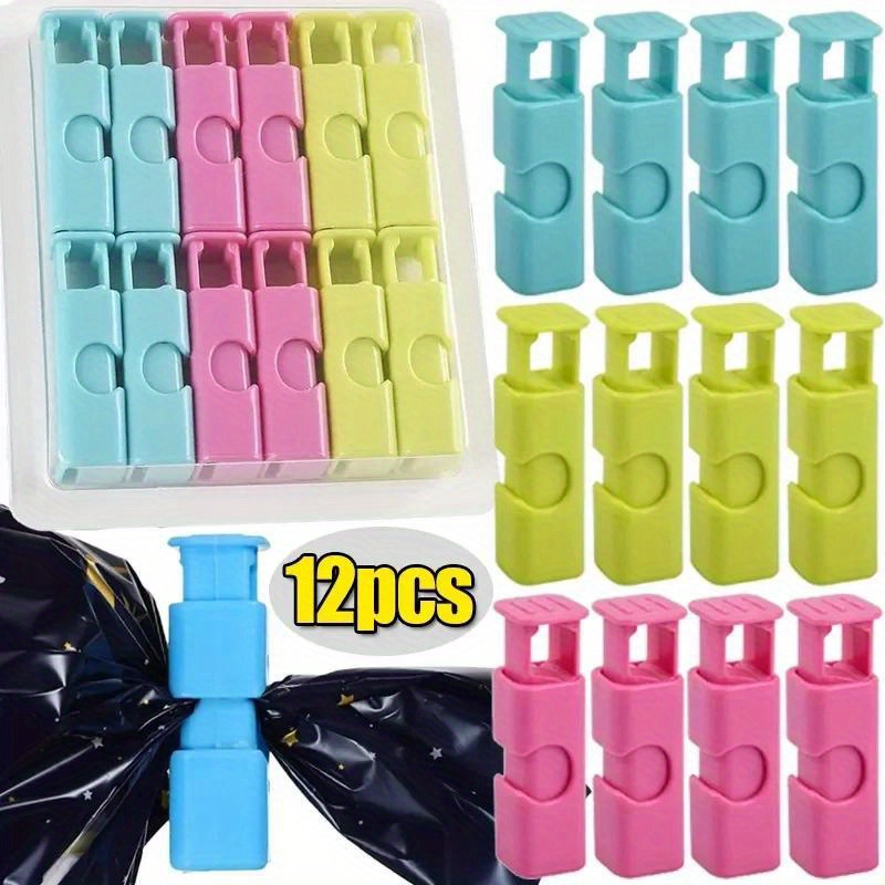 12pcs food bag sealing clips multifunctional   keeping clamp   moisture proof airtight clamp for   plastic bags and snack bags kitchen organizers and storage kitchen accessories details 0