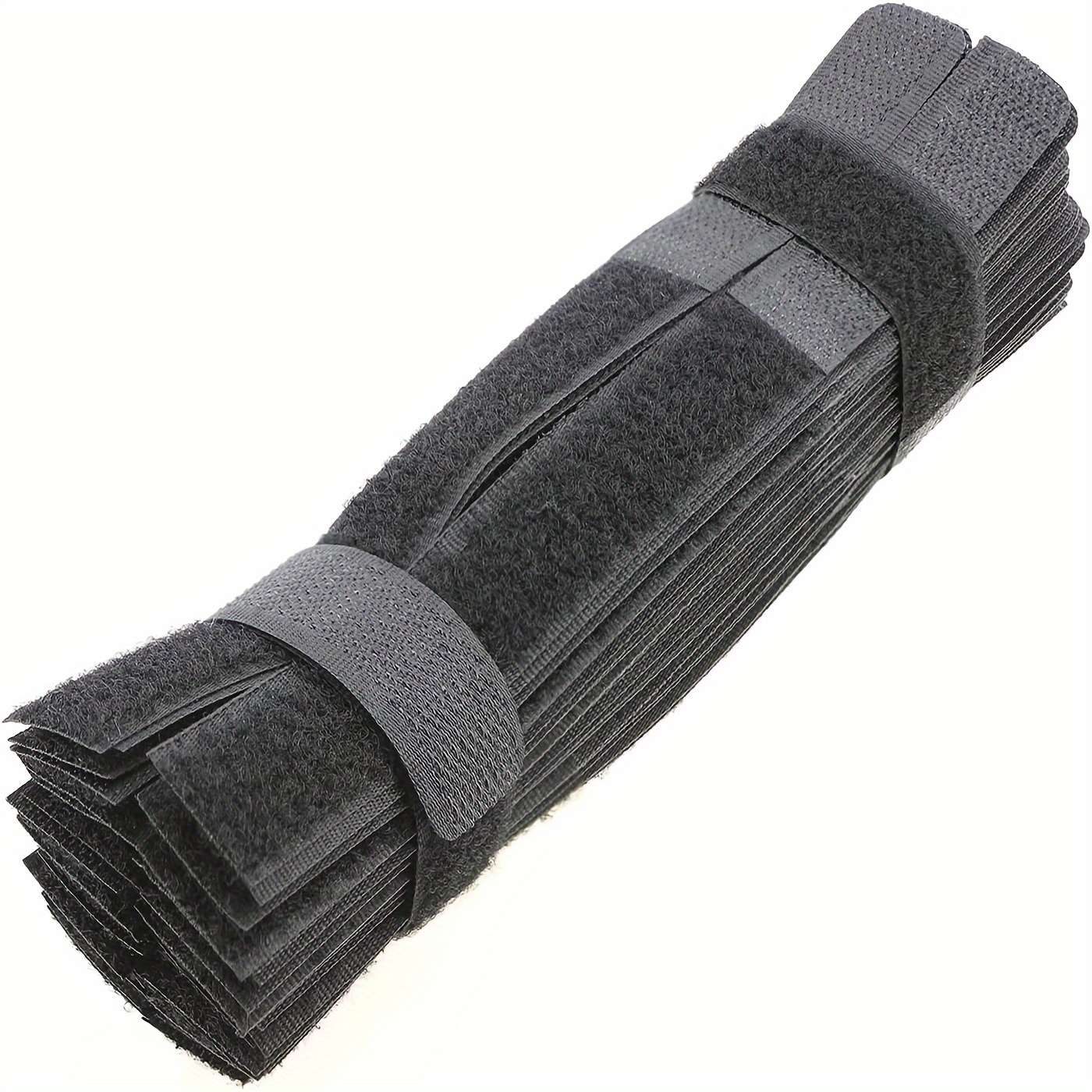 

30pcs/40pcs Reusable Cable Ties, Adjustable Straps, Black, Cord Organizer For Home And Office Use, Of Cables And Wires