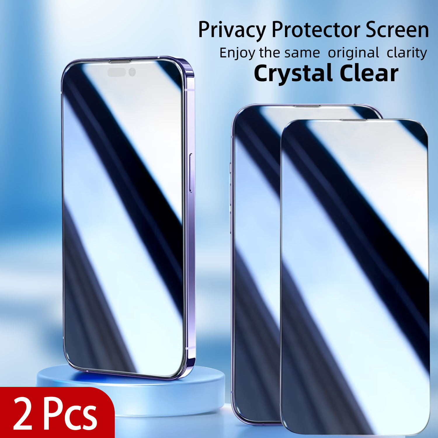 

2-pack Privacy Screen Protectors: Anti-glare & Scratch Resistant For 15/15 Plus/15 Pro/15 Pro Max/14/14 Plus/14 Pro/14 Pro Max/13/13 Mini/13 Pro/13 Pro Max/12/12 Mini/12 Pro/12 Pro Max/11/11/xr/xs Max