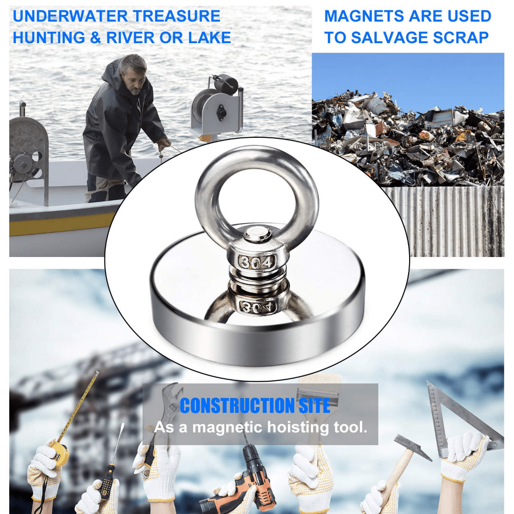 Starke Doppelseitige Angelmagnete 400 Lbs Ziehender Neodym - Temu Austria