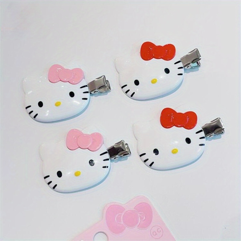 

Lovely Hello Kitty Decorative Hair Side Clip Cute Hair Fringe Clip Trendy Hair Barrette For Women And Daily Use Wear
