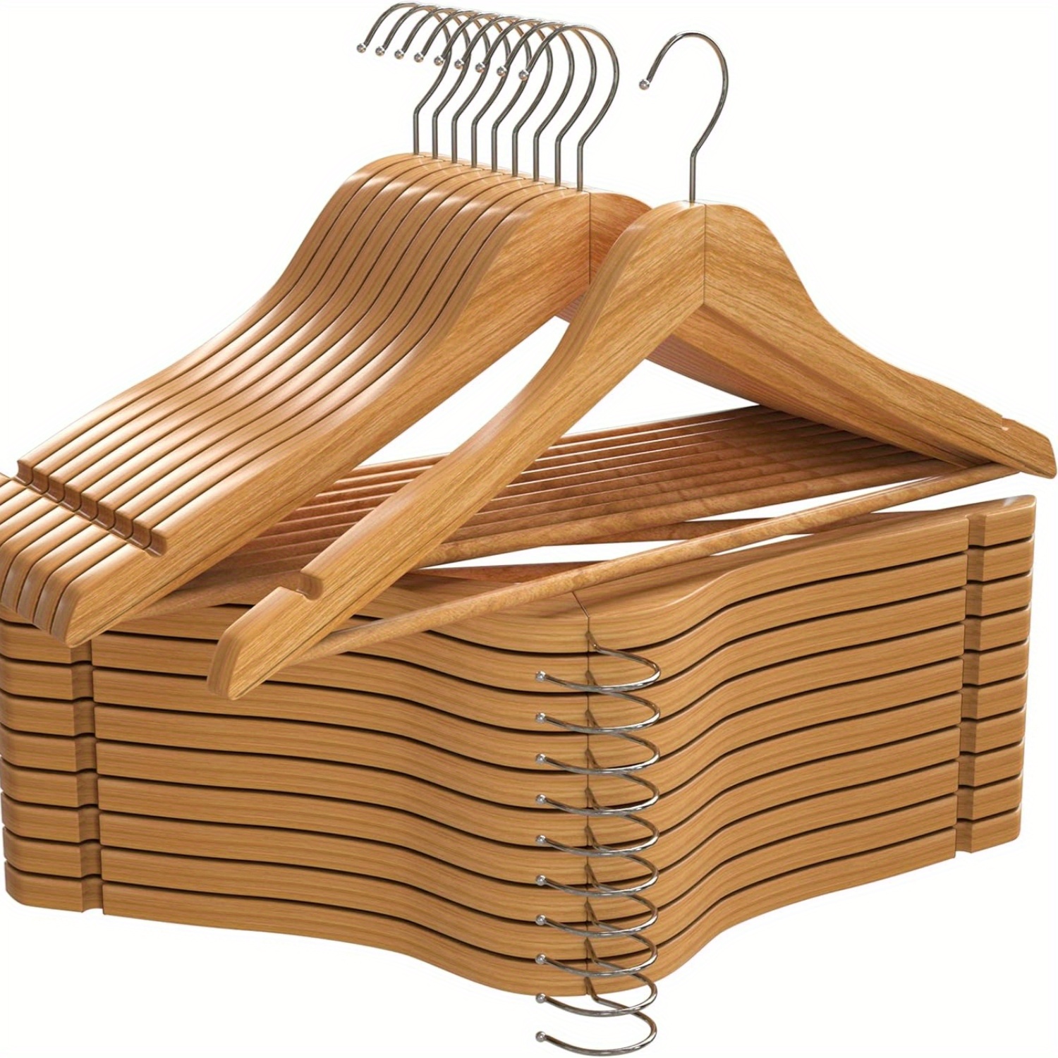 Wooden Hangers - Temu