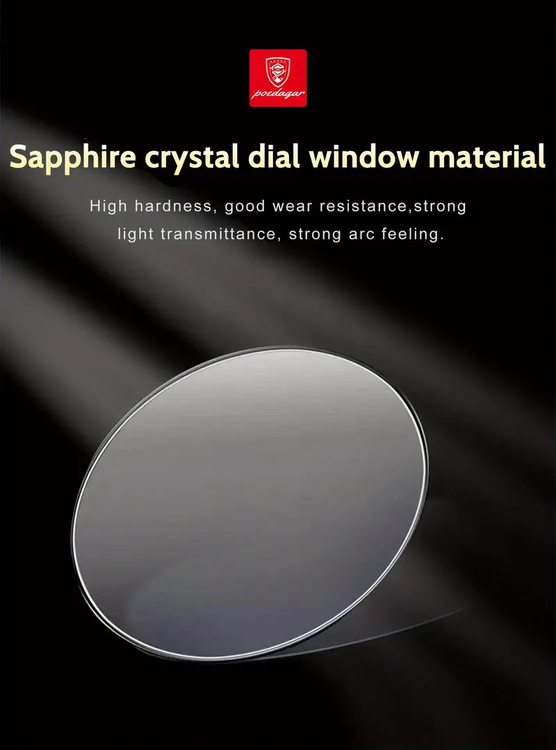 poedagar business waterproof luminous stainless steel date week quartz watches details 8