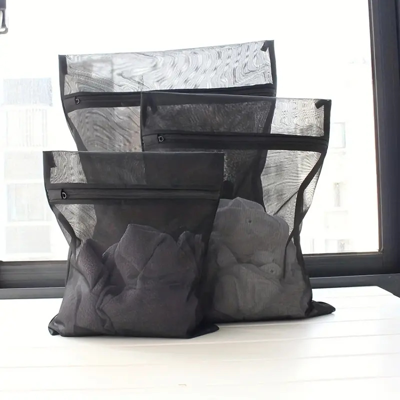 

3pcs Heavy-duty Mesh Laundry Bags For - Protects Clothes From Wrinkles & Stains, Ideal For Large Items, Use, Laundry Bags