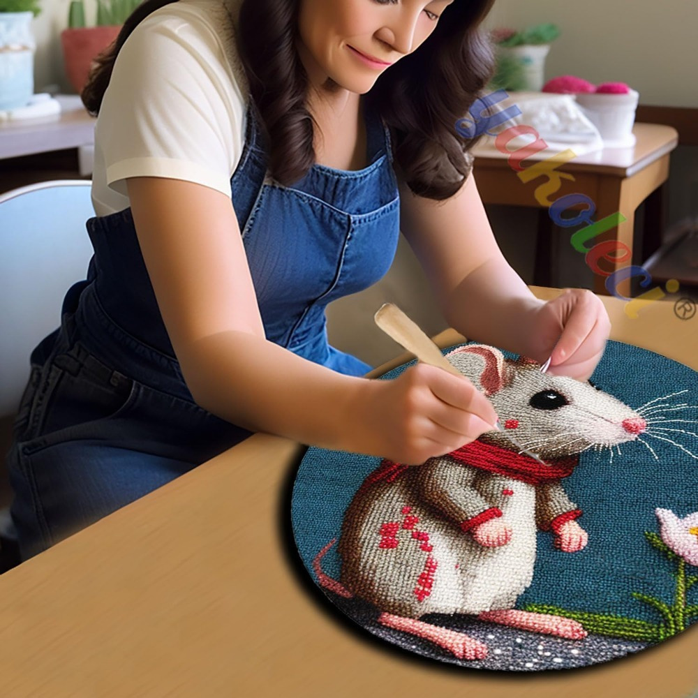 Latch Hook Bear Kits Adults Color Printed Diy Rug Crafts - Temu