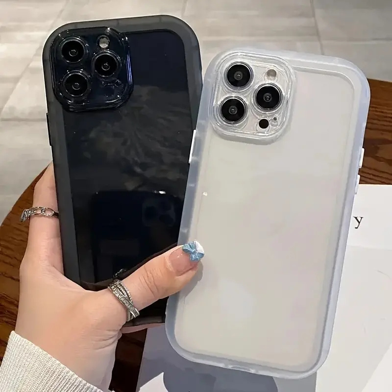 

Shockproof Silicone Bumper Clear Phone Case For Iphone 15 13 12 11 14 Pro Max Xr X Xs Camera Protection Transparent Cover
