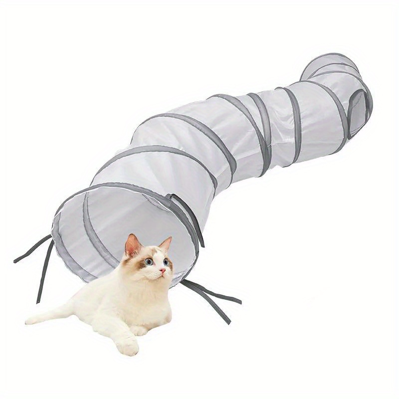 

Cats Tunnel, Foldable Pet Cat Toys, Kitten Pet Training Interactive Fun Toy Tunnel Bored For Puppy Kitten Rabbit Play Tunnel Tube