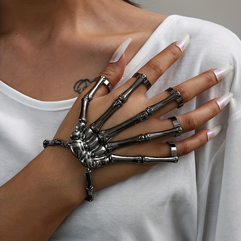 Skeleton Hand Bracelet - Temu United States