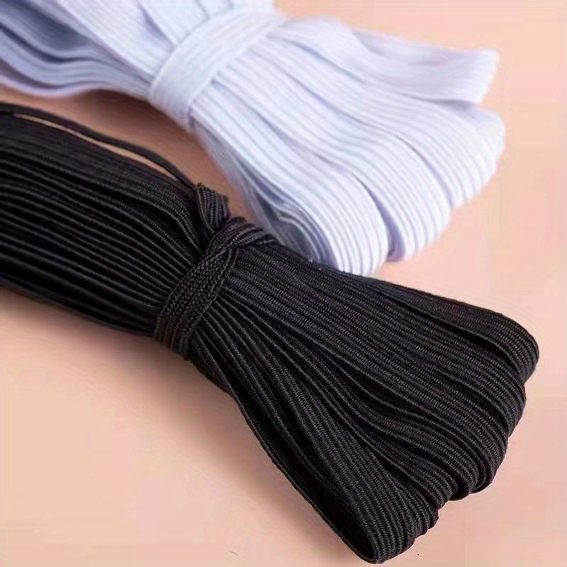 

1pcs High-stretch Double-sided Woven Elastic Band For Leggings - Durable Encryption Rubber, White & Black Options Available