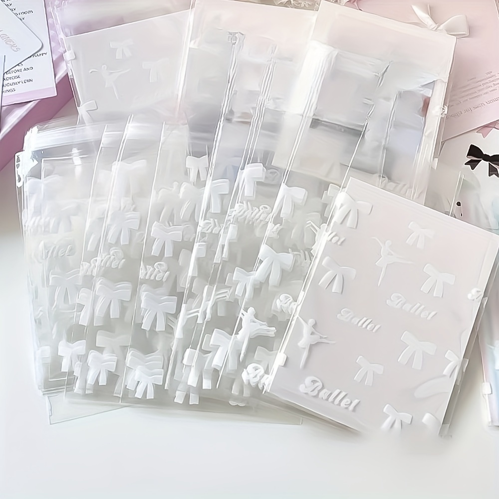 

100pcs Transparent Self-sealing Bags For Cards, Gifts & Food - Plastic Packaging For Small Businesses & Personal Use