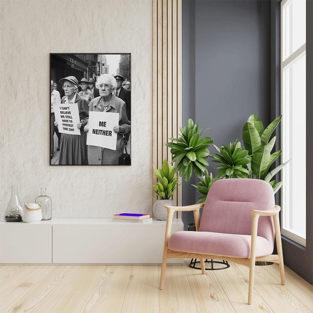 1pc   canvas poster retro   feminist poster   art womens march art print for bedroom living room   wall art wall decor winter decor room decoration details 1