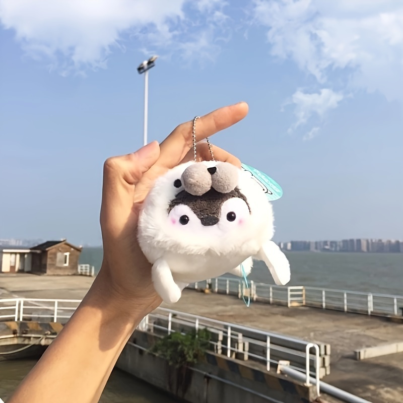 1pc Muñeco de Peluche de Pingüino Seudofoca Lindo, Llavero con Colgante de Peluche, Regalo Perfecto