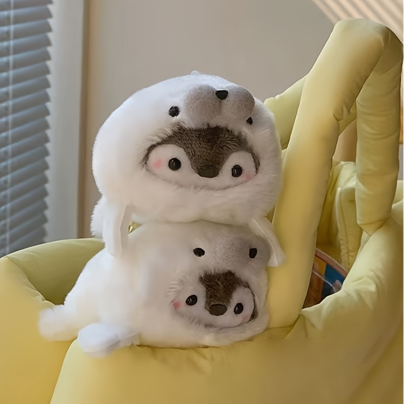 1pc Muñeco de Peluche de Pingüino Seudofoca Lindo, Llavero con Colgante de Peluche, Regalo Perfecto