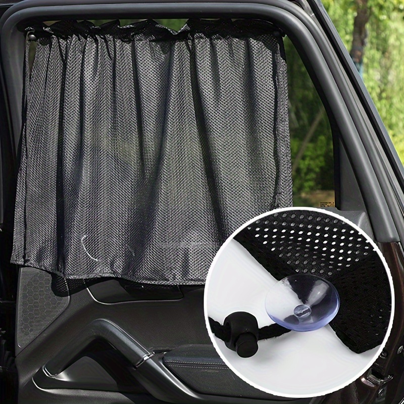 1pc Car Sunshade Curtain, Summer Car Sunshade Curtain, Visual Sunshade Curtain, Car Interior Supplies, Christmas Halloween Thanksgiving Day Gift details 3