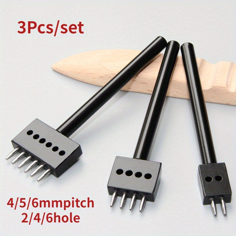 

3pcs/set Round Stitching Punches 4/5/6/mm 3pcs Punching Tool 2/4/6/