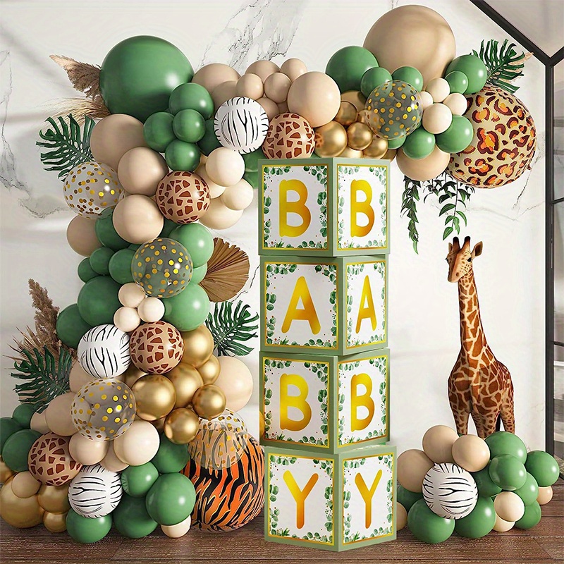 

82pcs, Jungle Animal Balloon Garland Arch Kit, Forest Theme Party Decor, Birthday Party Decor, Holiday Decor, Home Decor, Baby Shower Decor, Atmosphere Background Layout, Indoor Outdoor Decor