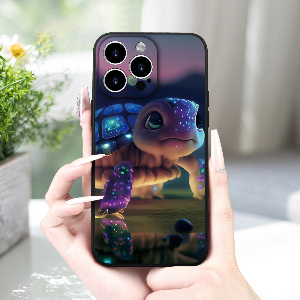 

Turtle Pattern Frosted Phone Case Premium Texture Simple For 15 14 13 12 11 Xs Xr X 7 8 Plus Pro Max Mini