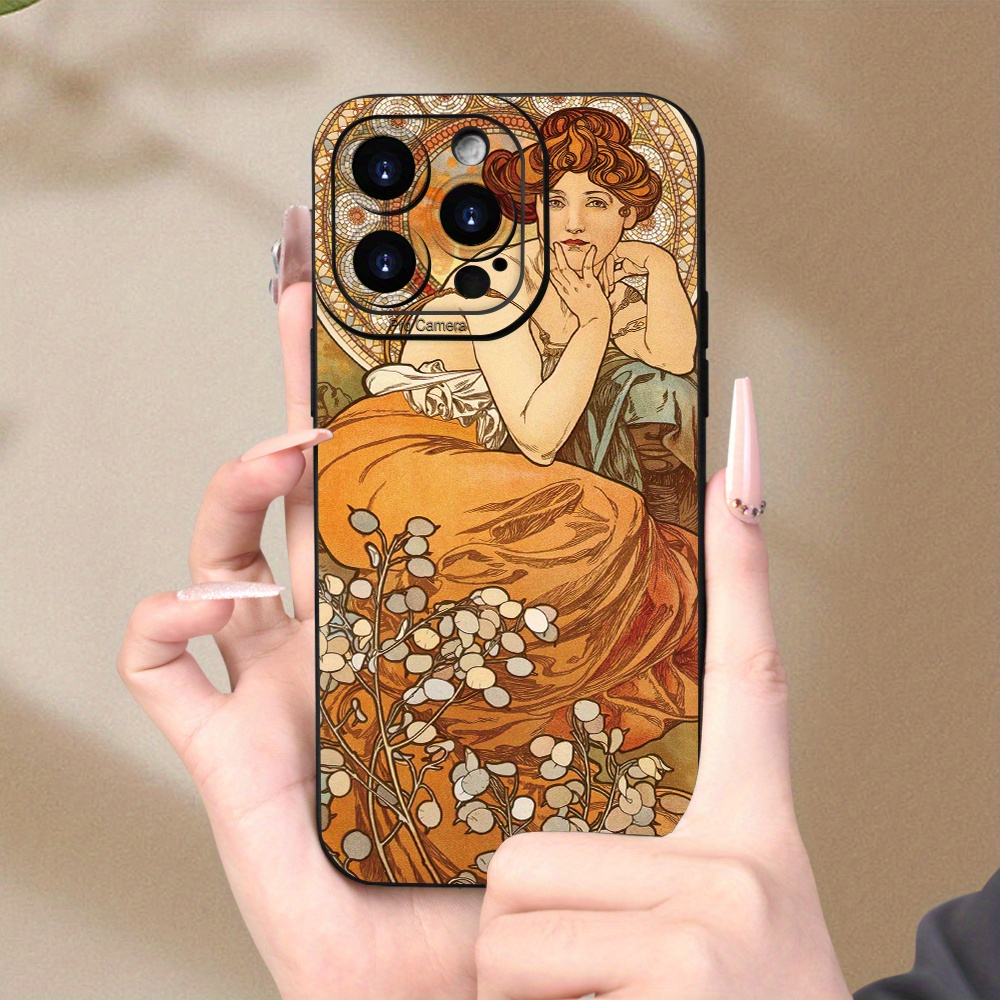 

Unique Hand-drawn Character Print Phone Case Suitable For Iphone 15 14 13 12 11 Xs Xr X 7 8 Plus