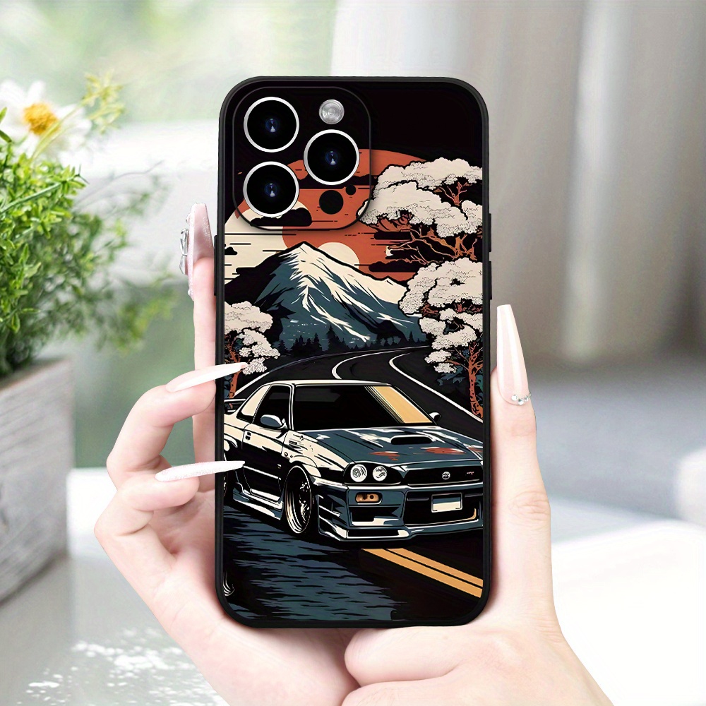 

Car Pattern Frosted Phone Case Premium Texture Simple For Apple15 14 13 12 11 Xs Xr X 7 8 Plus Pro Max Mini