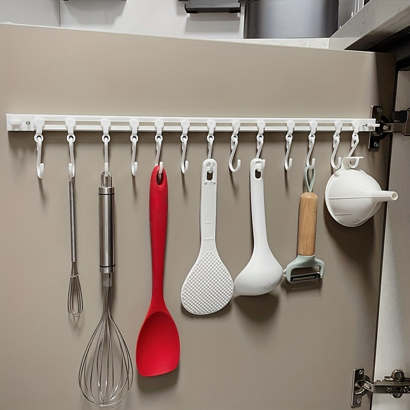 Kitchen Cup Storage Rack 12 Hooks Cabinet Hanging Cup Holder - Temu