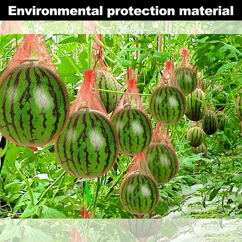 50pcs, Melon Hammock Watermelon Nets, Heavy Duty Watermelon Net For Garden  Melon Net For Trellis Vertical Garden Growing, Honeydew Melon Nets With Dra