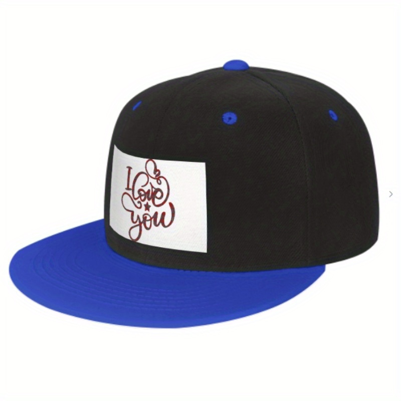 1pc Mens Customized Casual Hip Hop Flat Brim Cool Custom Picture You Like  On The - Jewelry & Accessories - Temu