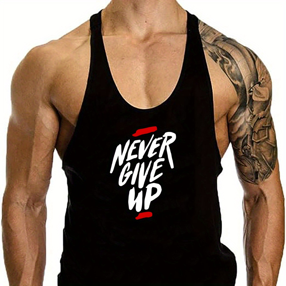 

Men's Quick-dry Athletic Tank Top - Breathable, Moisture-wicking Sleeveless Shirt For Gym & Casual Wear, Summer Fashion