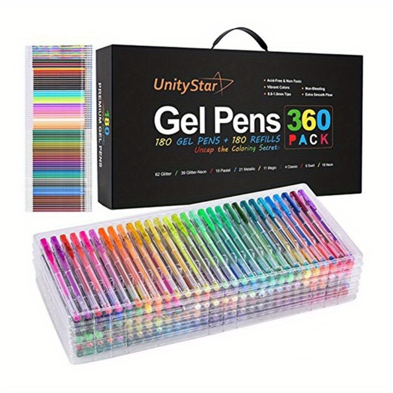 

24pcs Gel Pen Refills, Assorted Colors, Universal Fit, Vibrant Ink Cartridges For Art, Crafting &