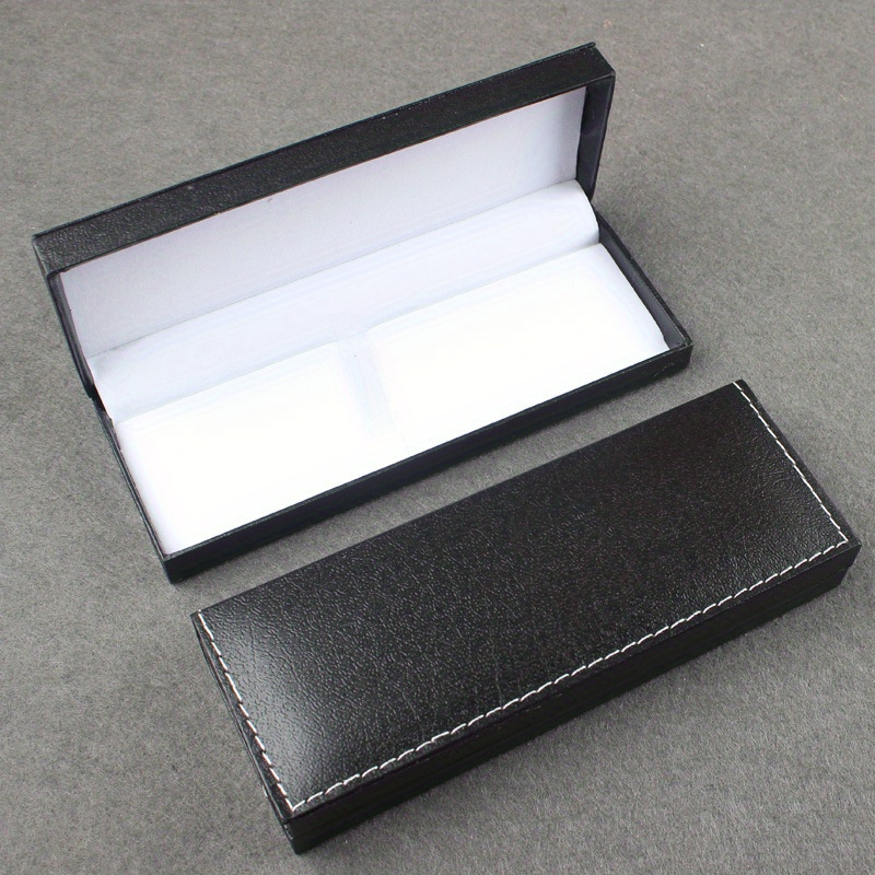 

Black Flip Pen Box Creative Stationery Box Paper Pen Box Hard Box Gift Box
