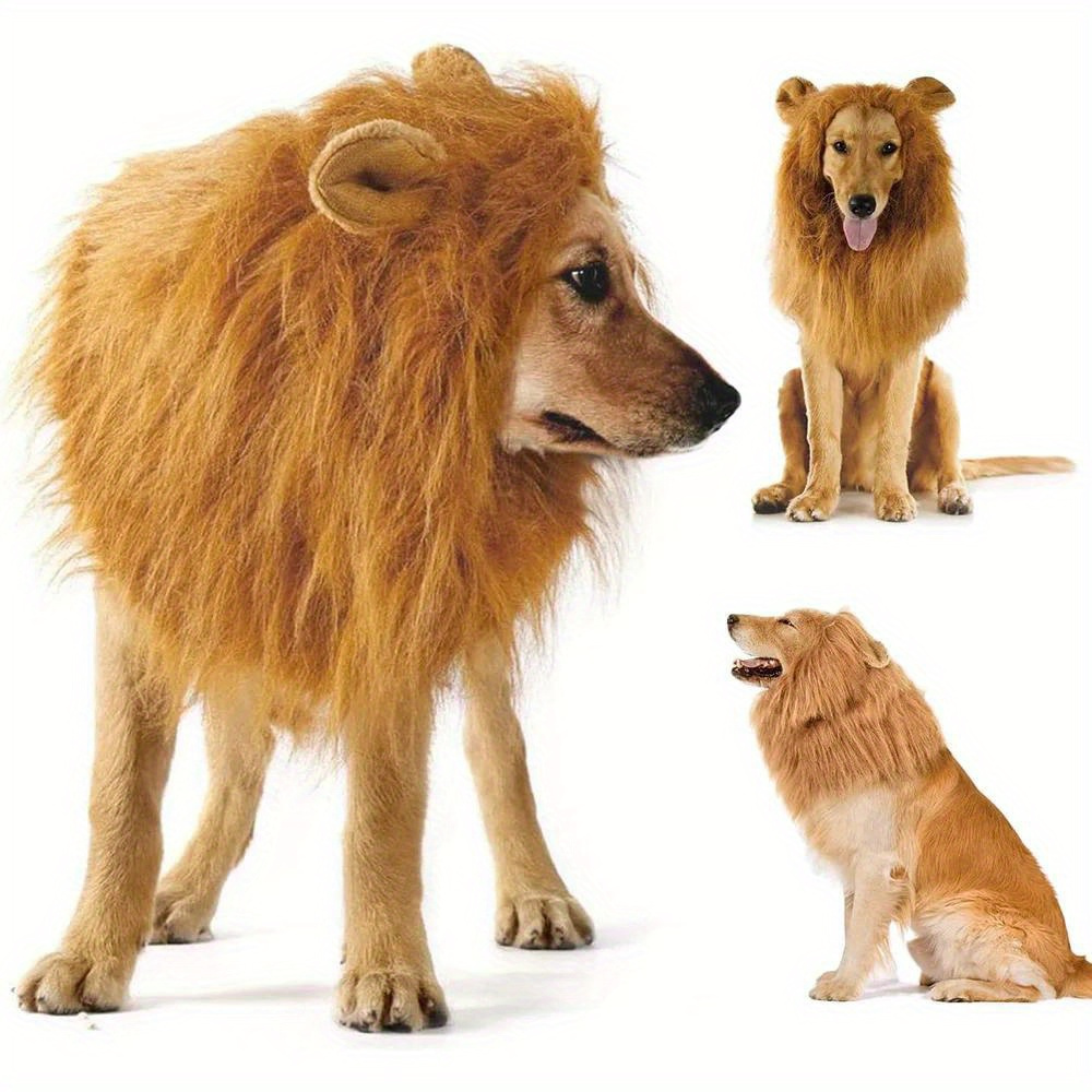 dog costume realistic lion mane pull Temu Australia