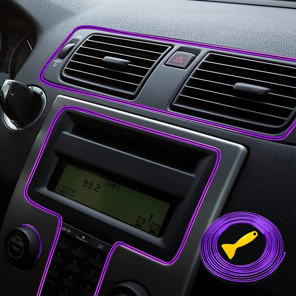 E-shop Lila Auto Dekor Streifen Auto Innenraum Dekorationslinie Innenraum Modifikation Auto Türpanel Fugenstreifen