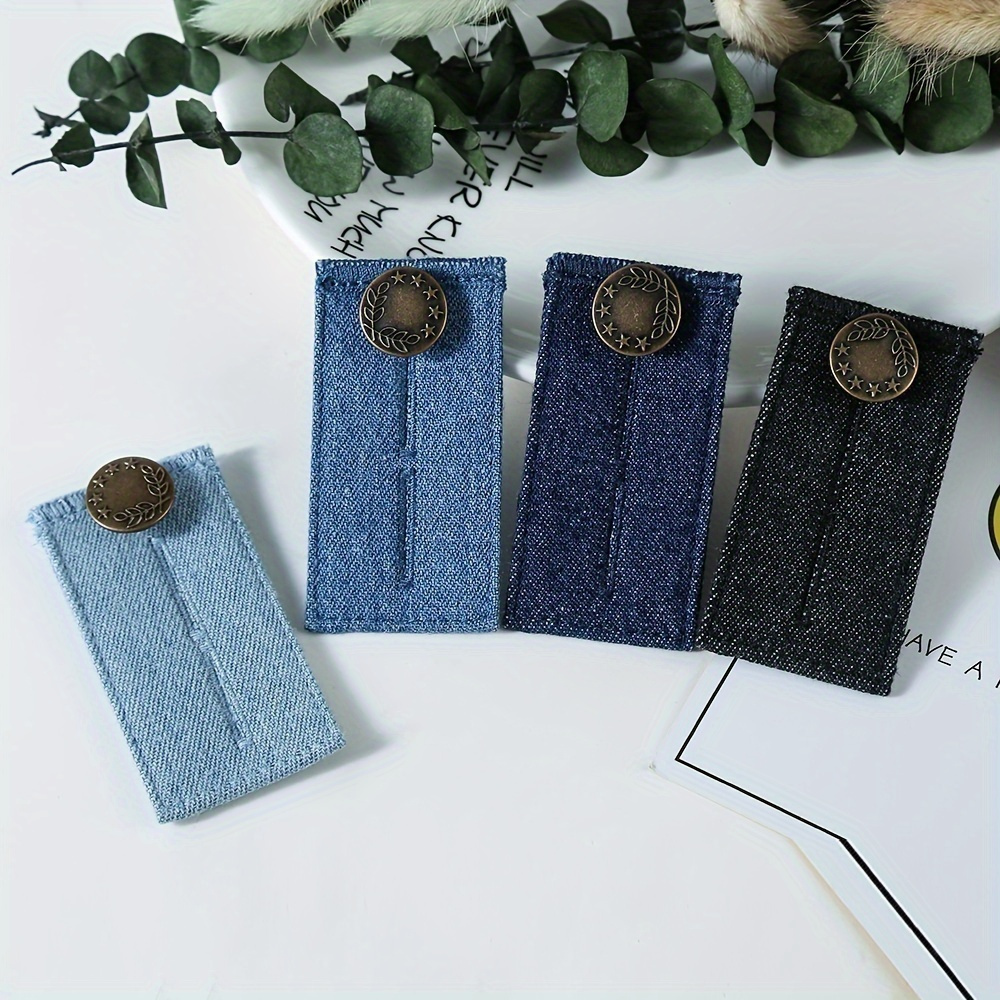 4pcs Elastic Waist Extender Adjustable Pants Jeans Trousers Waistband