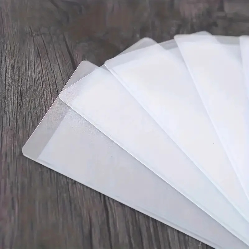 10 Pcs Transparent Credit Card Holders, ID Card Covers, Portable Slim Bus Card Protectors