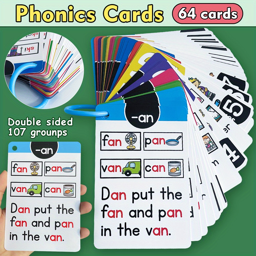 Phonics Flash Cards - Temu United States